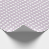 Lavendel-Gingham-Geschenkpapier Geschenkpapier (Ecke)