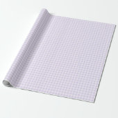 Lavendel-Gingham-Geschenkpapier Geschenkpapier (Ungerollt)