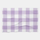 Lavendel Gingham Pattern Geschirrtuch (Horizontal)