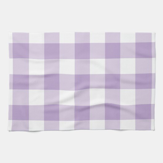 Lavendel Gingham Pattern Geschirrtuch (Horizontal)
