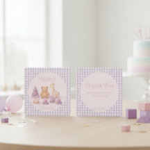 Lavendel-Gingham zum 1. Geburtstag