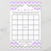 Lavendel Girl Bingo Handtücher Babydusche ZWEI SPI (Vorderseite)