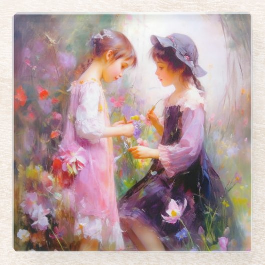 Lavendel Glasuntersetzer (Vorderseite)