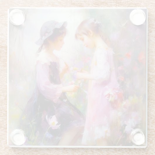 Lavendel Glasuntersetzer (Rückseite)