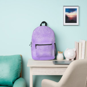 Lavendel Glitter   Bedruckter Rucksack