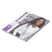 Lavendel-Glitzer - Benutzerdefinierter Seitenanfan Notizblock (Rotiert)