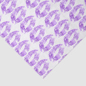 Lavendel Glitzer Lips Kiss Pattern Seidenpapier (Ausschnitt)