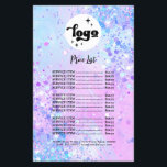 Lavendel Glitzer Schönheitssalon Flyer<br><div class="desc">Schönheitssalon Flyer</div>