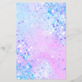 Lavendel Glitzer Schönheitssalon Flyer (Hinten)