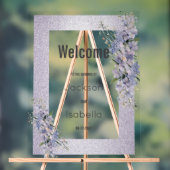 Lavendel Glitzer Wildblumen Blumenladen Acrylschild (Neutral)