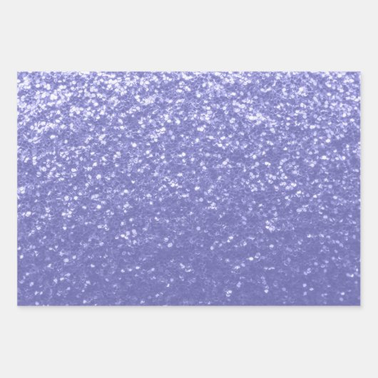 Lavendel Glitzern Glitzer Geschenkpapier Set (Vorderseite 3)