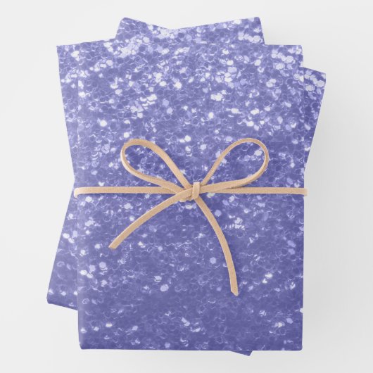Lavendel Glitzern Glitzer Geschenkpapier Set (Beispiel)