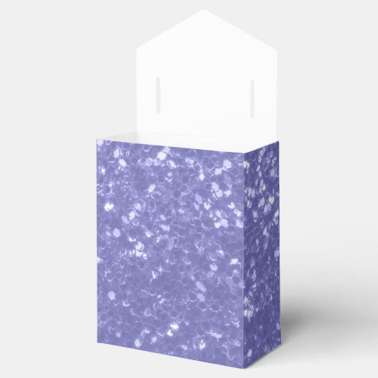 Lavendel Glitzern Glitzer Geschenkschachtel (Geöffnet)