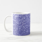 Lavendel Glitzern Glitzer Kaffeetasse (Links)