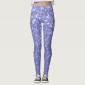 Lavendel Glitzern Glitzer Leggings (Vorderseite)
