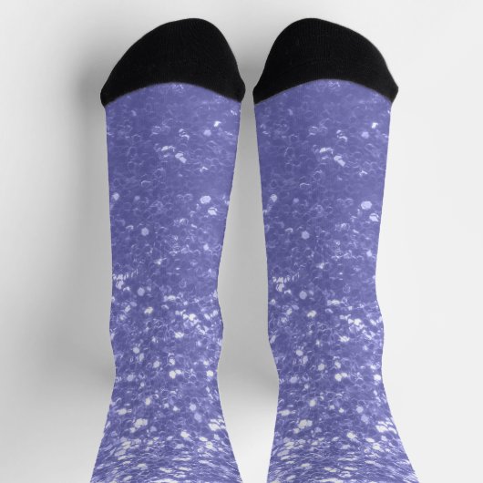 Lavendel Glitzern Glitzer Socken (Oben)