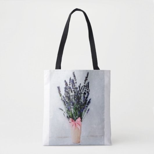 Lavendel-Glück-Bouquet-Tragetasche Tasche (Vorderseite)