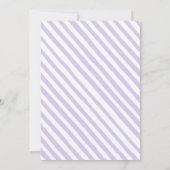 Lavendel glücklich immer nach der Party Einladung (Rückseite)