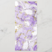 Lavendel Gold Menü Menükarte (Rückseite)