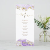 Lavendel Gold Menü Menükarte (Stehend Vorderseite)