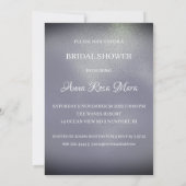 *~* Lavendel Gold White Gown Dress Brautparty Einladung (Rückseite)