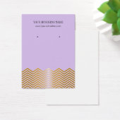 Lavendel Gold Zickzack benutzerdefinierte Earring- (Schreibtisch)