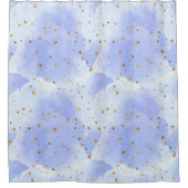 Lavendel Golden Star Duschvorhang (Vorderseite)