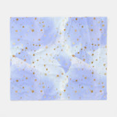Lavendel Golden Star Fleecedecke (Vorderseite (Horizontal))