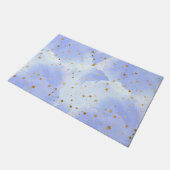 Lavendel Golden Star Fußmatte (Schrägansicht)