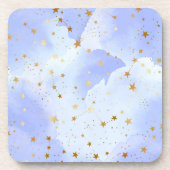 Lavendel Golden Star Getränkeuntersetzer (Vorderseite)