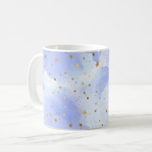 Lavendel Golden Star Kaffeetasse (Vorderseite Links)