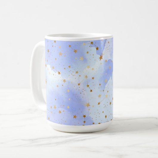 Lavendel Golden Star Kaffeetasse (Vorderseite Links)