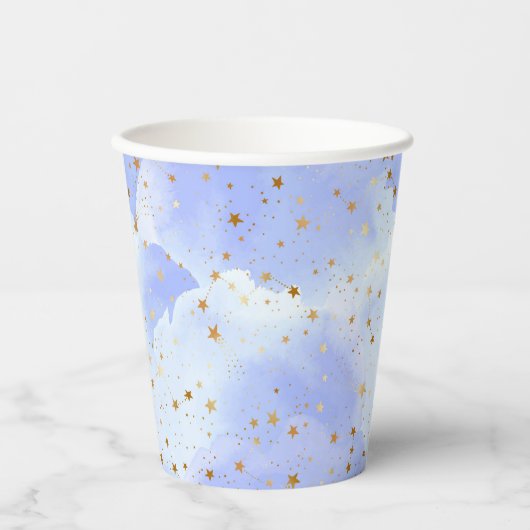 Lavendel Golden Star Pappbecher (Vorderseite)
