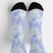Lavendel Golden Star Socken (Oben)