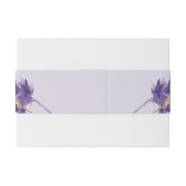 Lavendel Golden Watercolor Floral Einladungsbanderole (Rückseitenbeispiel)
