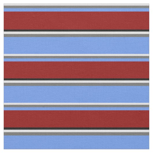 Lavendel, Grau, Cornblume Blau, Dunkelrot und Schw Stoff (Nahaufnahme)