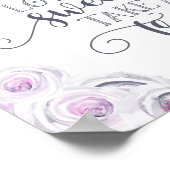 Lavendel & Graublütenreath Liebe ist Sweet Leckere Poster (Ecke)