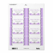 Lavendel graue Elephant Parade Wasserflaschen Labe (Vorne)