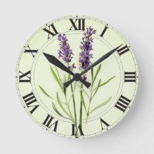 Lavendel Green Botanical Clockface