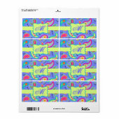 Lavendel Green Modern Paisley Pattern Monogram (Vorne)