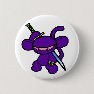 Lavendel Greifer-Keine Wörter Button