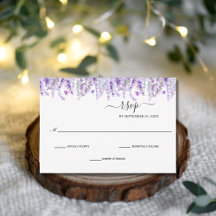 Lavendel-Grün-Blumen-Botanik-Elegante Hochzeit