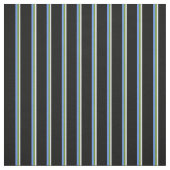 Lavendel, Grün, Cornfllower Blue & Black Lines Stoff (Muster)