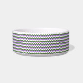 Lavendel, Grün und Weiß Zickzack Zigzag Napf (Links)