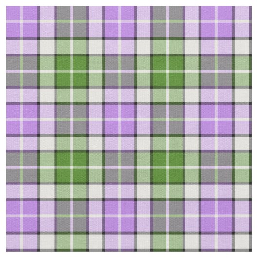 Lavendel-, Grün-und weißeskariertes Stoff (Nahaufnahme)