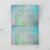 Lavendel-Grüner Hochzeitstisch Karte (Innenseite)