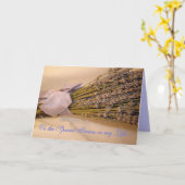 Lavendel-Grußkarte Karte (Gelbe Blume)