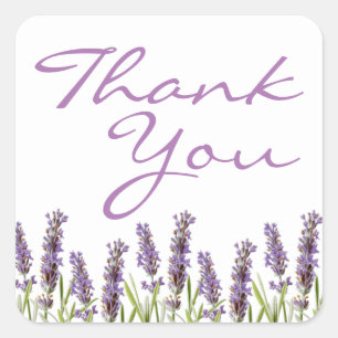 Lavendel-Gunst-Sticker Quadratischer Aufkleber