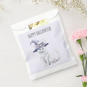 Lavendel-Halloween-Katz-Mond-Blumen Geschenktütchen (Versiegelt)