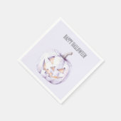 Lavendel-Halloween-Kürbis Serviette (Ecke)
